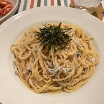 簡単☆チンして混ぜるだけ「たらこ・しらすパスタ♬」