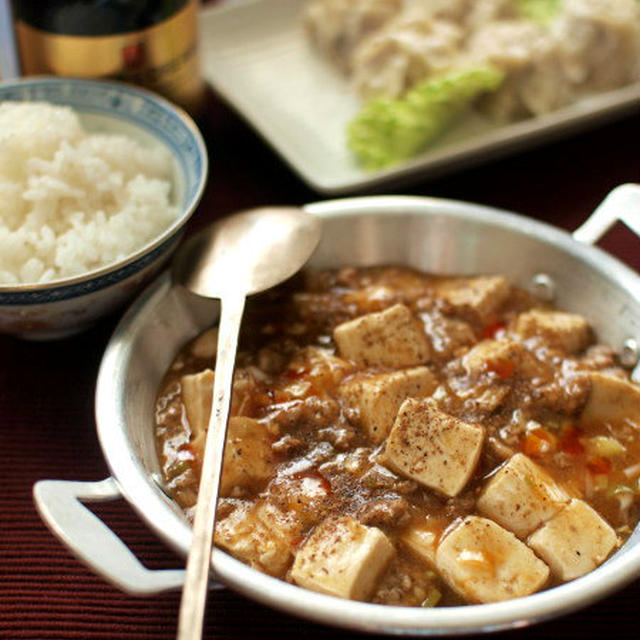 家族と食べる家庭料理の、麻婆豆腐。