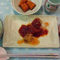 鶏肉の塩レモントマトソース
