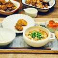 【節約献立】食べたいものを食べる日！カリッとジューシー唐揚げと麻婆豆腐メインの献立