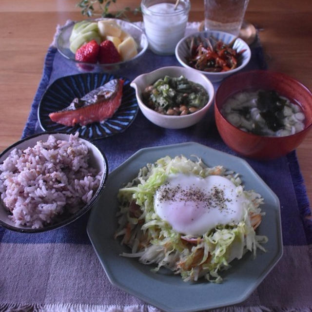 テスト2日目の朝ごはん。