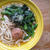 菜の花と梅のうどん