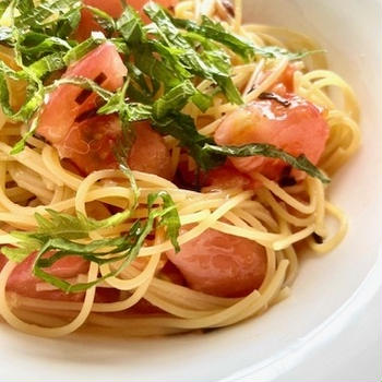 Spaghettini al pomodoro fresco 生スパゲティのスパゲティ