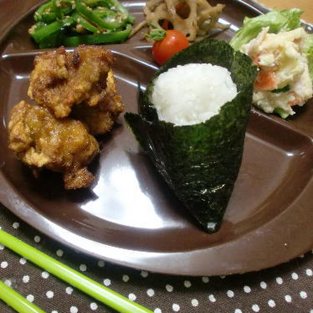 激うま！塩おにぎりのワンプレート^^