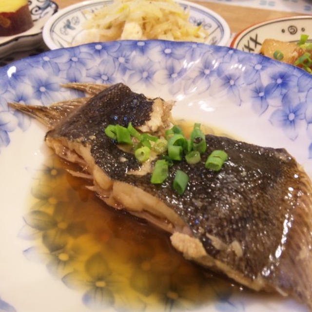 カレイの煮つけで晩ごはん♪