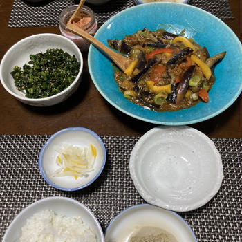 麻婆茄子とおぼろ大根