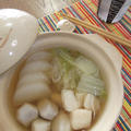 イカ＆白い野菜のお鍋