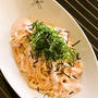 贅沢！濃厚！明太子×イカの塩辛クリームパスタ