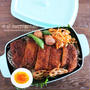 【お弁当レシピ】ソースカツ丼弁当♡#のっけ弁 #カツ丼 #お弁当 #らく弁 #とんかつ