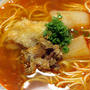 冷凍してあったスープで「ピリ辛テールラーメン」