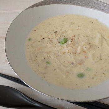 コストコクラムチャウダーで簡単満腹うどん☆