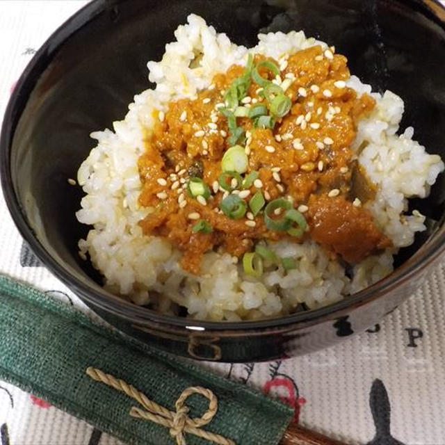 飛騨牛ごま坦坦（たんたん）丼と挿し木で育てたベゴニア