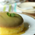 Lemon Curd Topped Souffle Cheesecake