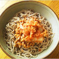 納豆キムチ蕎麦