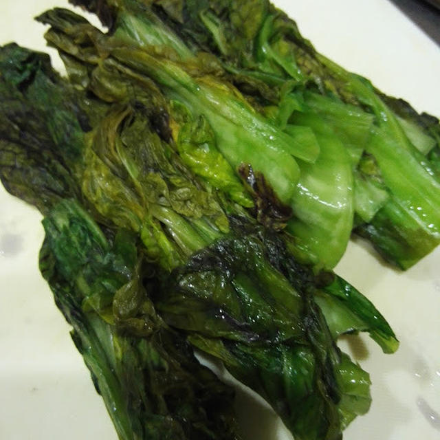 高菜の葉の塩漬け