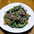 牛肉とゴーヤのオイスターソース炒め