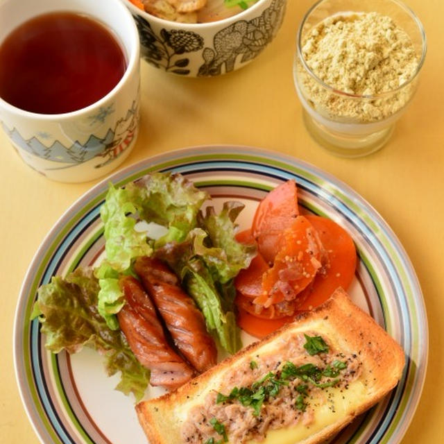 中華風スープで朝ごはん