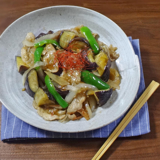 さっぱり、爽やか！豚肉と茄子のとろみ甘酢あんかけ