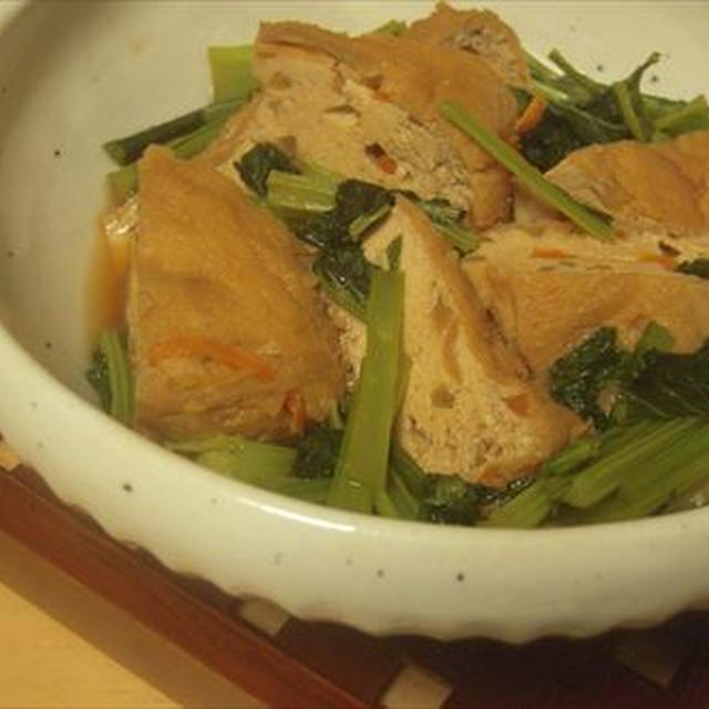 １０分で出来る！きんぴらがんもと小松菜のさっと煮