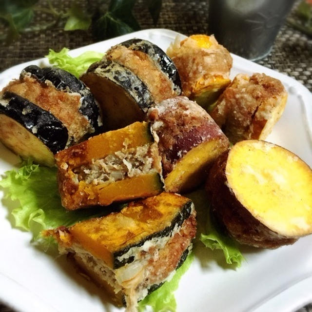 色々野菜のはさみ揚げ！ と 週末は水栓交換決定だ…泣