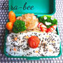 食いしん坊からちゃんの♪海老芋のそぼろあんかけと変な顔のブロッコリー弁当(笑)