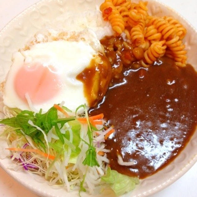ワンプレートで晩御飯