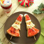 動画で！簡単に一品シリーズ【１６】クリスマスに♪バウムサンタ串ケーキ