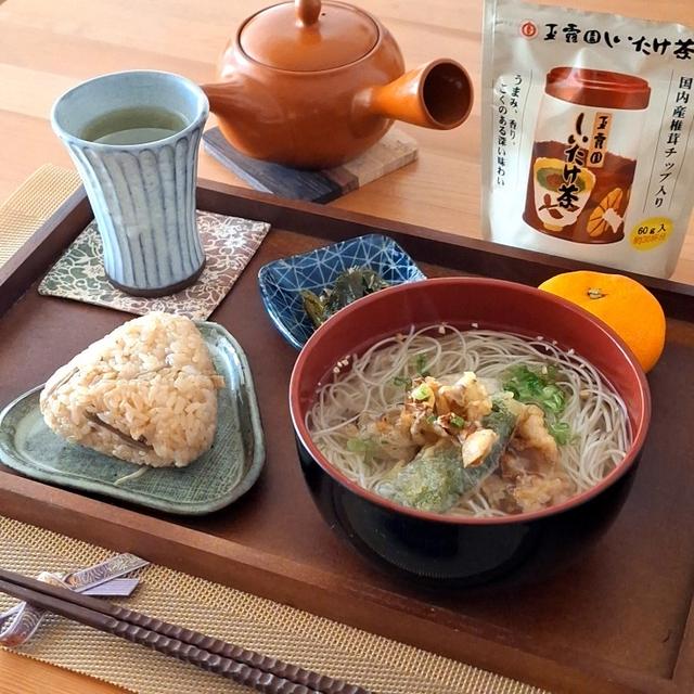 しいたけ茶で簡単お吸い物とにゅーめん