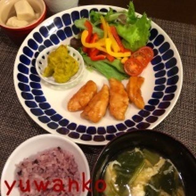 鶏ささみの焼き鳥風
