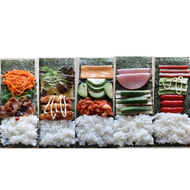韓国で人気の折りたたみキンパを食べやすく！作りやすくしてみた！