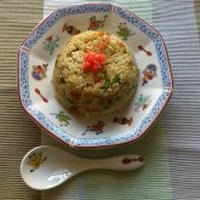 野菜たっぷりのヘルシー焼肉風味炒飯