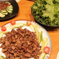 しっかり甘味噌焼肉　レタス巻き