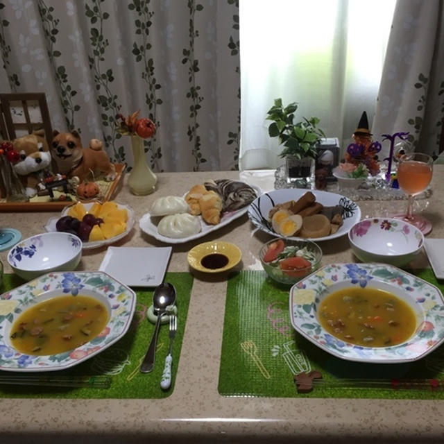 圧力鍋でカボチャ入りのクリームシチュー