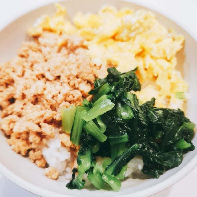 【過去レシピ】子供から大人まで大好き♡３色そぼろ丼