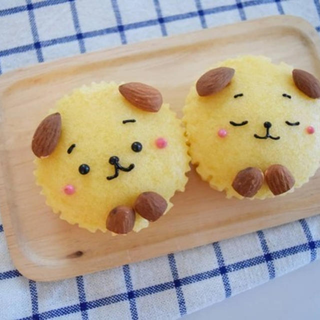 蒸しパンわんこ。結局嬉しいのは。