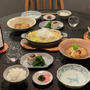 白菜と豚肉のミルフィーユ煮と肉じゃがとかの夜ごはん