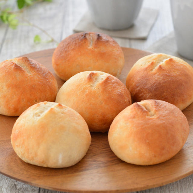 グルテンフリー米粉の丸パン。【シンプルテーブルパン・はじめの米粉パン】