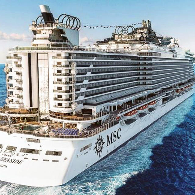 MSCクルーズの船【シーサイド】 で、『カリブ海 & アンティル諸島クルーズ』へ。