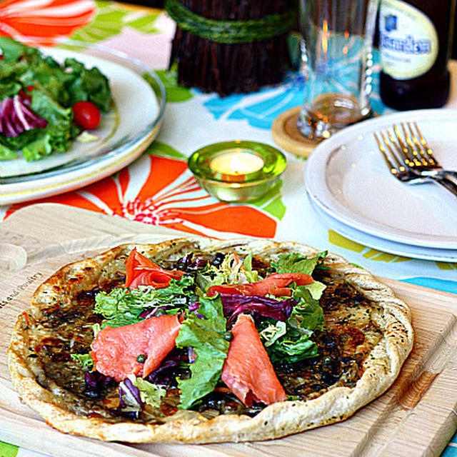 Smoked Salmon Salad Tart