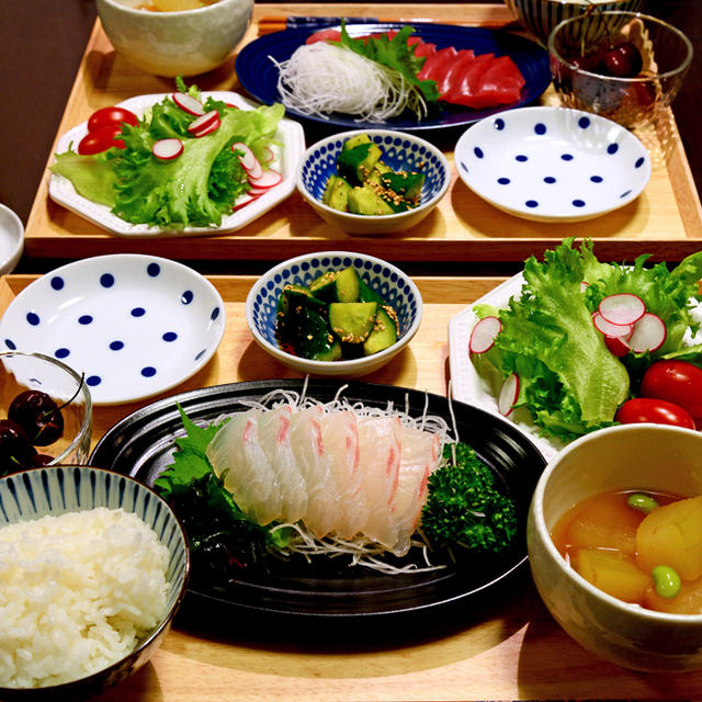 お刺身盆ごはん／中居くんの結婚観が素敵すぎる