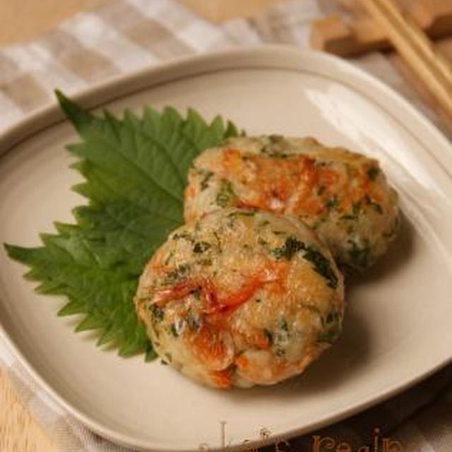 地味うまシリーズ！桜海老としそのはんぺんもっち焼き