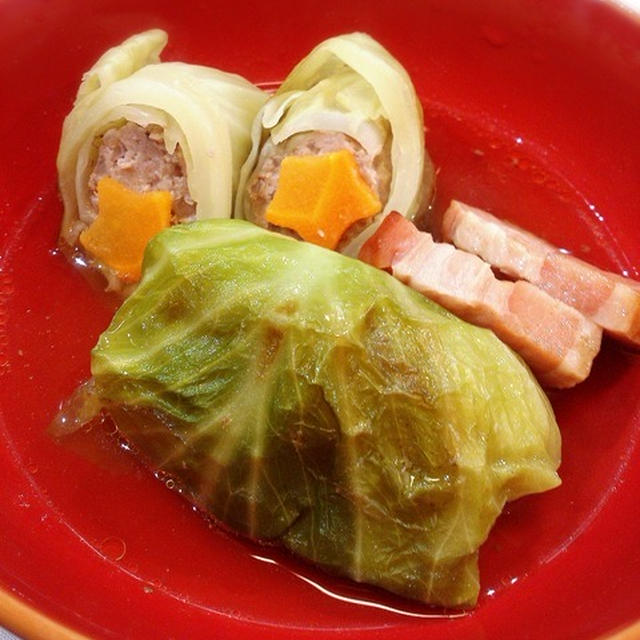 ロールキャベツの失敗しない巻き方。と、ちょろっと副菜写真。