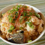 缶詰で簡単！「鯖の味噌煮とキムチの炊き込みご飯」