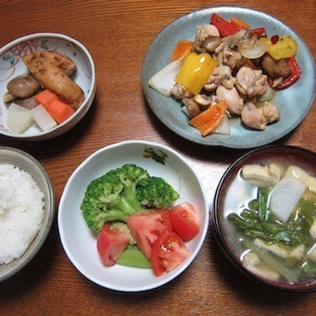 鶏もも肉と野菜のオイスターソース炒め