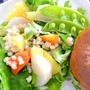 蒸し野菜と雑穀のサラダ　パセリソース