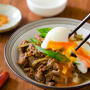 ご飯なしでも大満足！「温たま乗せつゆだく牛丼」【糖質オフの簡単レシピ】