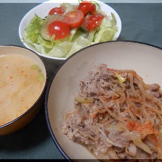 牛丼～ご飯の代わりは？