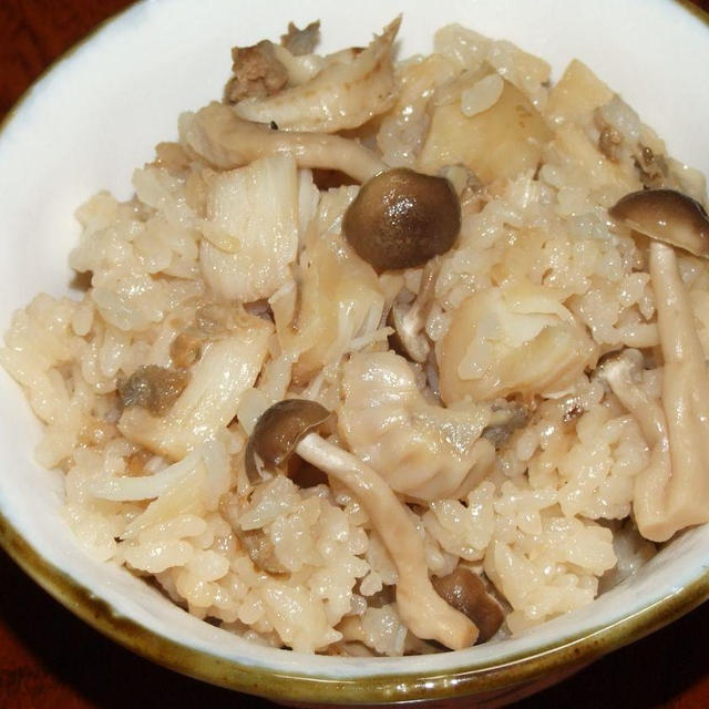 ホタテの炊き込みご飯作ってみました！
