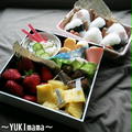 白いお花ピンクのお花?～ちび等と一緒に2015お花見のお弁当～ by YUKImamaさん