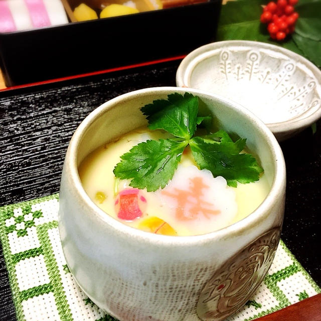 あごだしで茶碗蒸し